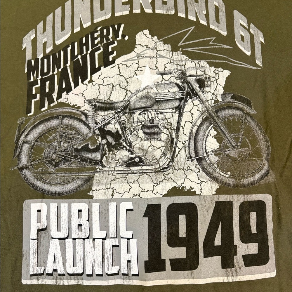 Triumph Olive Graphic Tee